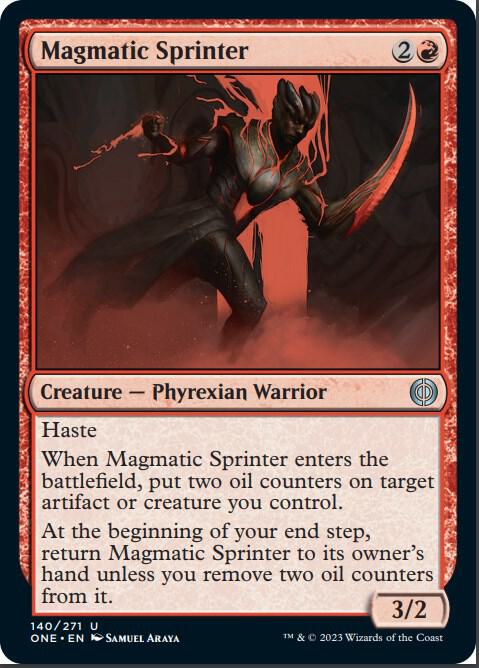 Magmatic Sprinter 140 Phyrexia: All Will Be One MTG UC NM