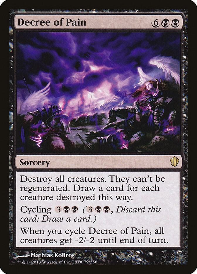Decree of Pain 72 Commander 2013 MTG R NM