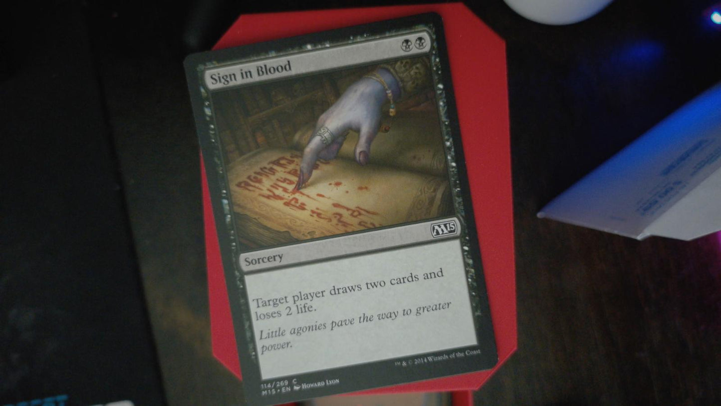 Sign in Blood 114 Magic 2015 (M15) MTG C LP