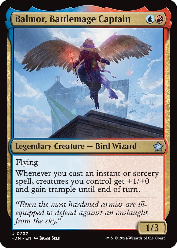 Balmor, Battlemage Captain 237 Foundations MTG UC NM