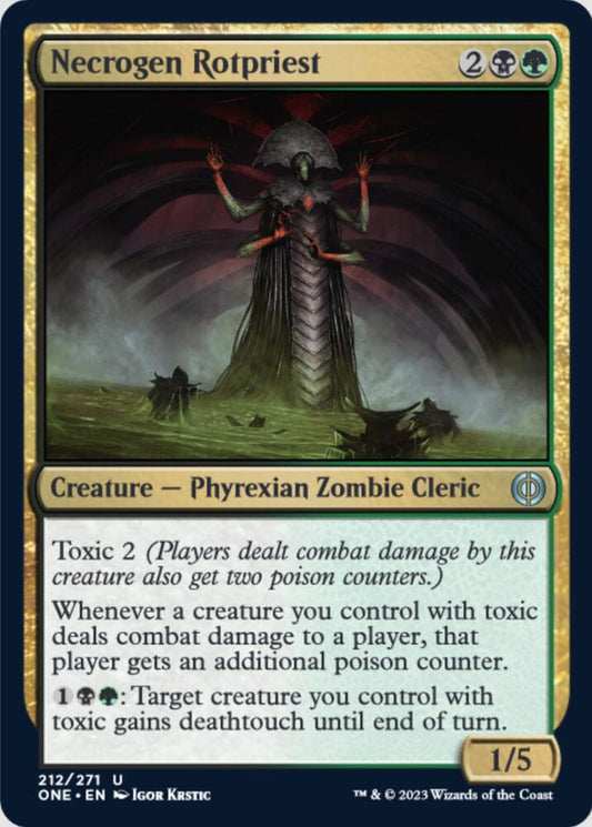 Necrogen Rotpriest 212 Phyrexia: All Will Be One MTG UC NM