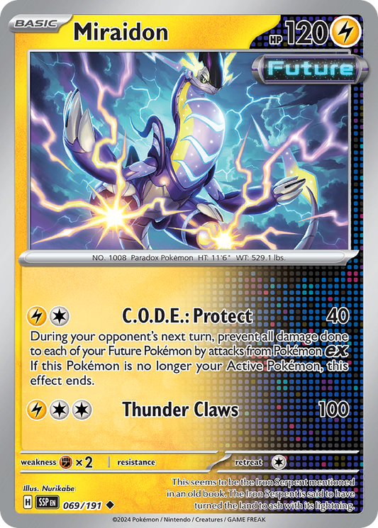 Miraidon 069/191 Surging Sparks Pokemon UC NM