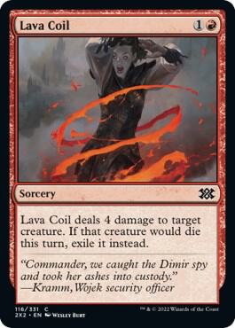 Lava Coil 116 Double Masters 2022 MTG C NM