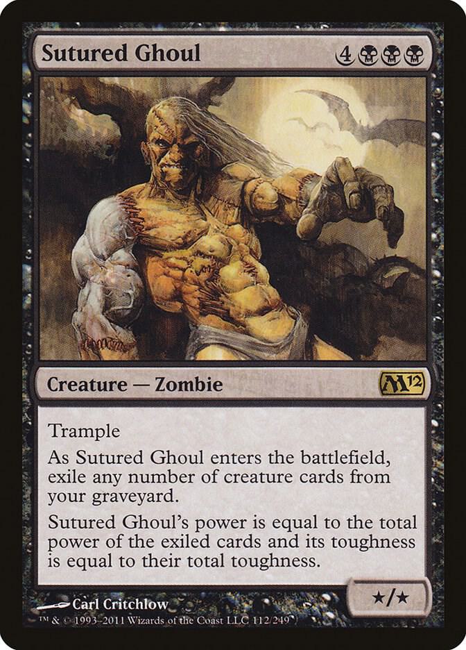 Sutured Ghoul 112 Magic 2012 (M12) MTG R LP