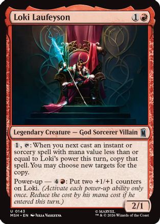 Loki Laufeyson 143 Marvel Super Heroes MTG UC NM