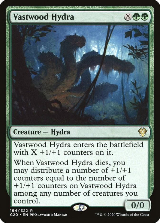 Vastwood Hydra 194 Commander 2020 MTG R LP