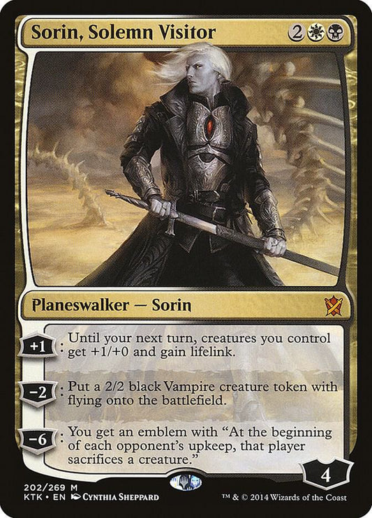 Sorin, Solemn Visitor 202 Khans of Tarkir MTG Mythic NM