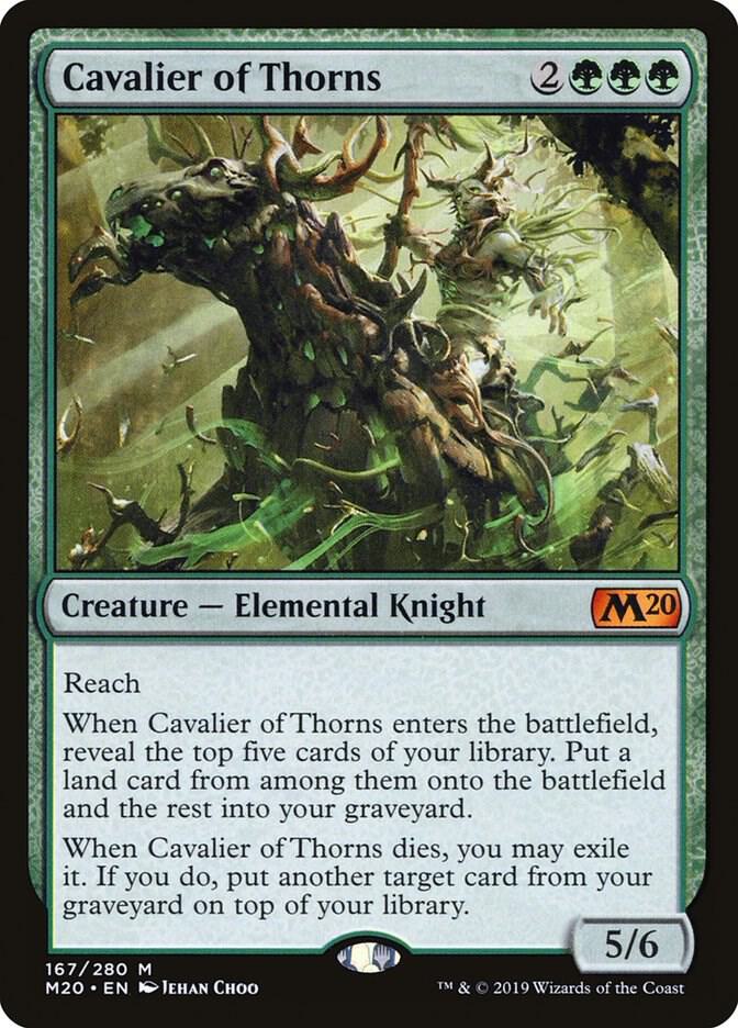 Cavalier of Thorns 167 Core Set 2020 MTG Mythic NM
