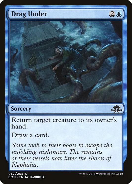 Drag Under 57 Eldritch Moon MTG C NM