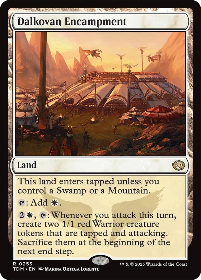 Dalkovan Encampment 253 Tarkir: Dragonstorm MTG R Foil NM