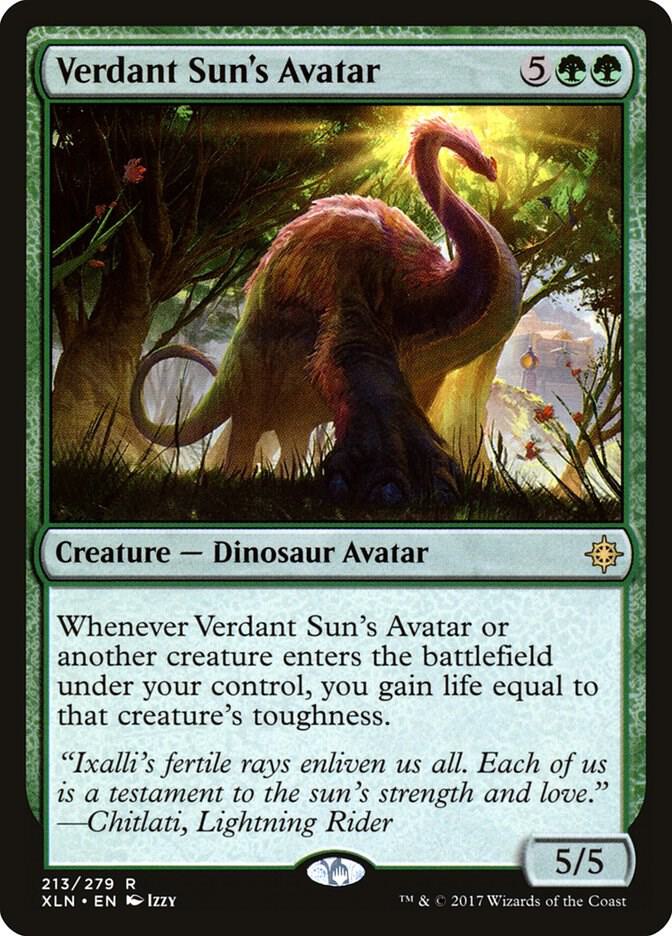 Verdant Sun's Avatar 213 Ixalan MTG R NM