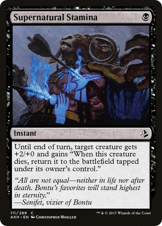 Supernatural Stamina 111 Amonkhet MTG C LP