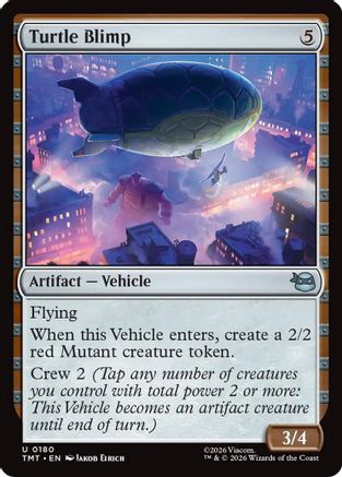 Turtle Blimp 0180 Teenage Mutant Ninja Turtles MTG UC NM