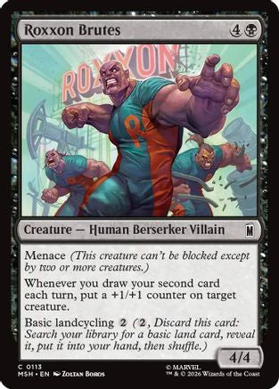 Roxxon Brutes 113 Marvel Super Heroes MTG C NM