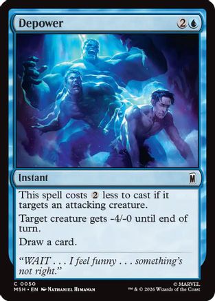 Depower 50 Marvel Super Heroes MTG C NM