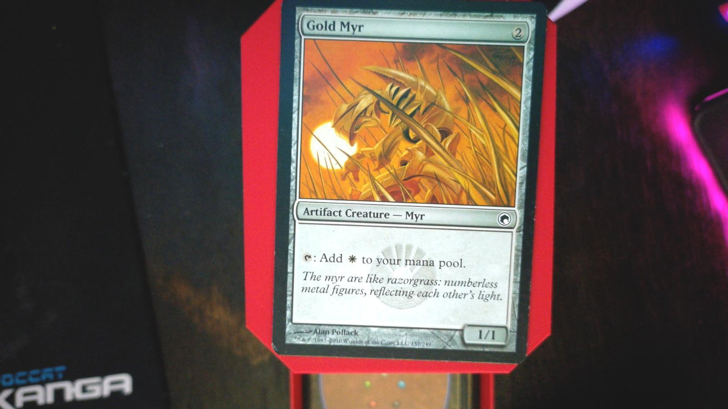 Gold Myr 157 Scars of Mirrodin MTG C NM