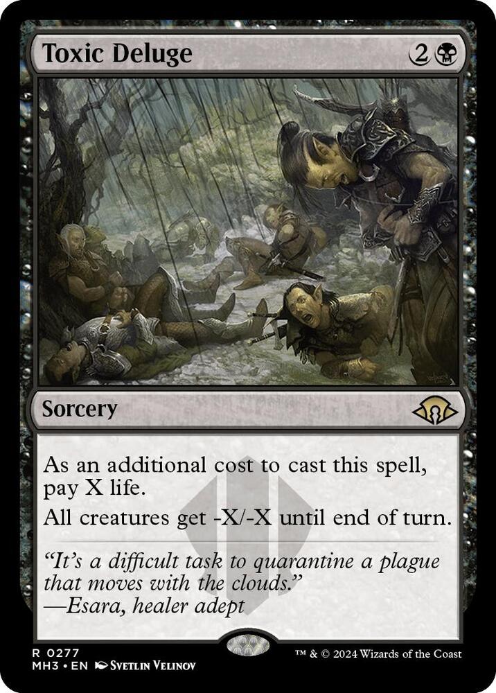 Toxic Deluge 277 Modern Horizons 3 MTG R Foil NM