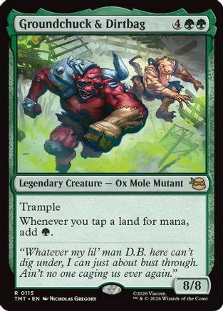 Groundchuck & Dirtbag 0115 Teenage Mutant Ninja Turtles MTG R NM