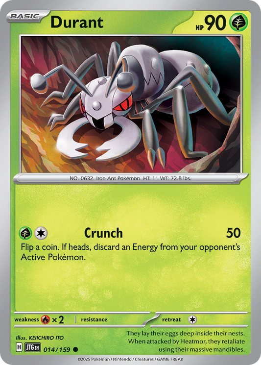 Durant 014/159 Journey Together Pokemon C NM